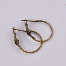 500pcs antique bronze small hoop earring findings round circle ring earrings jewelry findings accessories 2024 - buy cheap