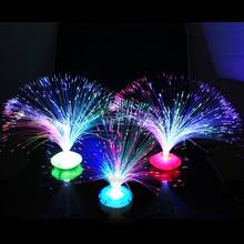 Lâmpada de led romântica fibra óptica luz criativa cabo óptico colorido natal presente lâmpada decoração da casa lâmpada 2024 - compre barato