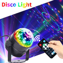 Sound Activated Rotating Disco Ball DJ Party Lights 3W 3 LED RGB LED Stage Light For Christmas Wedding Sound Party Lights 2024 - buy cheap