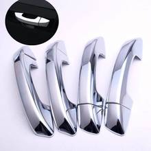 FUNDUOO For Seat Ateca CHROME DOOR HANDLE COVERS CAPS TRIM Car Sticker Styling Accessories 2024 - buy cheap