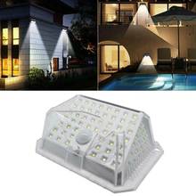 Lámpara Solar LED con Sensor de movimiento PIR para exteriores, iluminación de pared de seguridad, decoración de jardín, 1/2/4 piezas, 128 2024 - compra barato