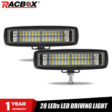 6 Inch LED Work Light DRL Dual Row Wide flood beam Light Bar Fog Light LED Driving lamp Auto LED Bar Off road boat car styling 2024 - buy cheap