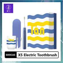 Soocas x5 escova de dentes elétrica recarregável inteligente escova de dentes sônica automático ultra sonic escova de dentes limpeza 12 modos ipx7 2024 - compre barato