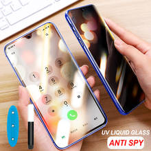 Protector de pantalla de privacidad para móvil, cristal templado antiespía con pegamento completo UV para Oneplus 8 7 7T Pro, mantiene el secreto 2024 - compra barato