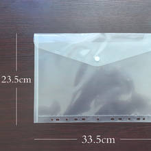 Saco de arquivo transparente, bolsa de papel para testes de estudantes, material de plástico 50/100/a4 com 11 buracos 2024 - compre barato