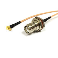 New  RP-TNC Female Jack Nut Inner Pin Switch  MMCX  Male Plug Right Angle Jumper Cable RG316 Wholesale 15CM 6" Adapter for Wifi 2024 - buy cheap