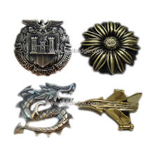 Customized 3D Pin Custom Metal Badge Spin Casting Emblem With Cut Outs Antique Finish 2024 - buy cheap