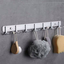 3-6 hooks Space Aluminum Dual Hooks Coat Rack Home Bathroom Towel Wall Hanger Kitchen Storage Organizer 2024 - buy cheap