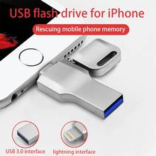 USB 3.0 Flash Drive 64GB Lightning Metal Pen Drive U Disk For iPhone 11 x 8 7 7Plus 6 6s 5 se iPad iPod PenDrive Memory Stick 2024 - buy cheap