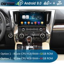 10.1" IPS Octa Core 4G RAM+64G ROM Android 9.0 Car DVD Radio GPS For Toyota Alphard 2015 2016 2017 DSP CarPlay Parrot BT Stereo 2024 - buy cheap