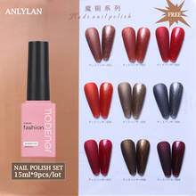 ANLYLAN Gel Polish Set All For Manicure Semi Permanent Vernis Top Coat UV LED Gel Varnish Soak Off Nail Art Gel Nail Polish 15ML 2024 - buy cheap