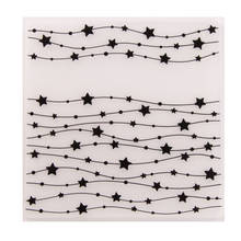 STARS Plastic Embossing Folder For Scrapbook Stencils DIY Photo PAPER Album Cards Making Decoration Scrapbooking Toolsferram 2024 - compre barato