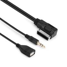 TiOODRE 3.5mm Music AMI MMI Interface Mini Jack Car USB Chargers USB Aux MP3 Cables for VW Audi S5 Q5 Q7 A3 A4L A5 A1 2024 - buy cheap