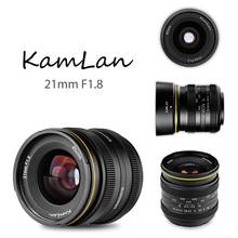 Kamlan 21 мм F1.8 портативная Водонепроницаемая беззеркальная камера ручной фиксации фокусировки объектива для Canon EOS-M для Sony E для Fuji FX/M4/3 2024 - купить недорого