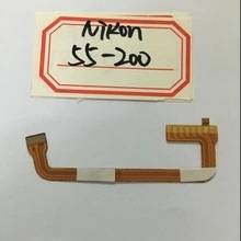 Nueva lente póngase en contacto con Cable FPC flexible de reemplazo para Nikon AF-S DX VR 55-200 MM 55-200mm bayoneta montaje de anillo de pieza de reparación 2024 - compra barato