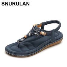 SNURULAN Summer shoes; women's sandals; flat bohemian sandals; Mujer; 2019 collection chaussures femme; Flip flops; slippers 2024 - buy cheap