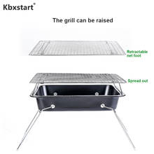 Kbxstart Charcoal BBQ Grill Patio Foldable Barbecue Grill Stove Portable Outdoor Camping Picnic BBQ Accessories Tools 2024 - buy cheap