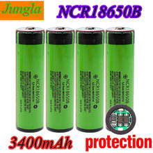 2020 100% оригинальный Защищенный 18650 NCR18650B 3,7 в литий-ионная аккумуляторная батарея с 3400 мАч для использования фонарика + печатной платы 2024 - купить недорого
