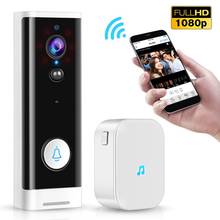 1080P WiFi Doorbell PIR Monitor 2-Way Intercom Camera Video Tuya Smart Life APP Control Door Bell+Ding Dong EU Plug 2024 - buy cheap