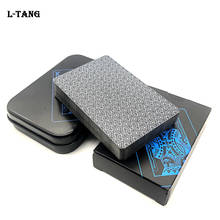 Black Tinplate Box Plastic Poker Waterproof Playing Cards Family Board Game Creative Gift L669 2024 - buy cheap