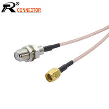 10pcs/lot F Female to SMA Male Connector RG316 Pigtail Cable SMA to F Adapter Extension RF Coaxial Cable 15cm/50cm/100cm 2024 - buy cheap