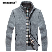 Мужской теплый пуловер Mountainskin, толстый Повседневный трикотажный кардиган, брендовая одежда, осень-зима 2019 2024 - купить недорого