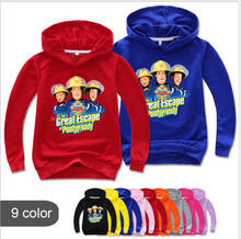 2020 New Kids Clothes Boys Hoodies Tops Fireman Sam Children Clothing Long Sleeve Tees Tops Baby Custume kids T Shirts 2024 - buy cheap