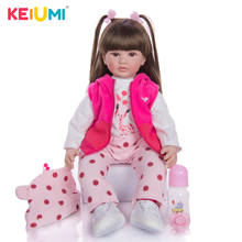 Hotsale KEIUMI 24 Inch 60 cm Baby Reborn Doll Toy Princess Toddler Baby Doll Girls Birthday Gift Present Child Play House Toy 2024 - buy cheap