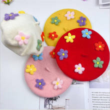 Autumn Winter Warm Hats Kids Girls Bailey Hat Dome Solid Cute Children Wool Berets Beanies Winter Hats 2024 - buy cheap