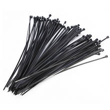100pcs Self-Locking Plastic Nylon Wire Cable Zip Ties Black Cable Ties Fasten Loop Cable 2.5mm Or 3mm 2024 - buy cheap