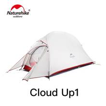 Barraca de acampamento série cloud up, ultraleve, à prova d'água, caminhada ao ar livre, tenda 20d, mochilão de nylon com tapete grátis 2024 - compre barato