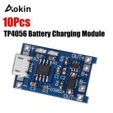 10Pcs TP4056 5V 1A Micro USB 18650 Lithium Battery Charging Board Charger Module Protection Dual Functions for arduino Diy Kit 2024 - buy cheap