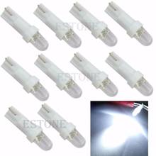 10Pcs T5 12V LED White Car Wedge Dashboard DASH Gauge Light Lamp Bulb 2024 - buy cheap