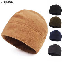 VEQKING-gorros cálidos de lana para hombre, gorras de senderismo y esquí al aire libre, gorra táctica de caza y acampada, gorros térmicos a prueba de viento para ciclismo, Invierno 2024 - compra barato