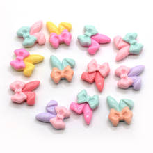 50/100pc Resin Kawaii Bow Rabbit Ears Flatback Cabochon Cartoon Embellishments Scrapbooking DIY For Hair Bow Jewelry Accessories 2024 - buy cheap