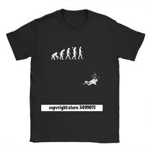 Evolution Of Man Funny Scuba Diving T-Shirt Men Cotton T Shirts Dive Diver Sea Snorkeling Sports Tee Shirt Fitness 2024 - buy cheap