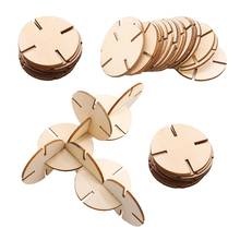 50pcs DIY Round Puzzle model chip Children Handmade Scrapbooking Birthday Party Supplies Wedding Decoration Hand-made Graffiti 2024 - buy cheap