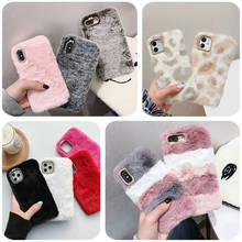 Fluffy Fur Case for Samsung galaxy J4 J6 Plus J8 2018 J2 J5 J7 Prime Core J3 2016 2017 Warm Winter Soft Phone Case Cover 2024 - compre barato