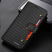 Чехол-кошелек из углеродного волокна для телефона Samsung Galaxy S9 Plus S10 S7 Edge, Тонкий Магнитный флип-чехол с отделением для карт, кожаный чехол для Samsung S8 2024 - купить недорого