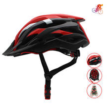 Ultralight Cycling Helmet with Visor and Taillight Intergrally-molded Bicycle Helmet aero Road Skate Bike MTB Helmets 2024 - buy cheap