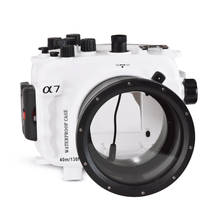 40m/130ft For Sony A7 NG Series A7R A7S underwater camera housing diving box case cover with 28-70mm lens (Standard port) White 2024 - buy cheap