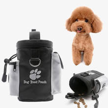 Bolsa de entrenamiento para perros y mascotas, bolsa de bolsillo con cordón para llevar comida y caca, para entrenamiento de manos libres al aire libre, novedad 2024 - compra barato
