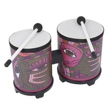 2020 Newest Mounchain Indian Decal Bongo Drum With 2 Pcs Drumsticks for Percussion Instruments Parts Instruments Accessories 2024 - buy cheap