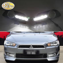 For Mitsubishi Lancer EX 2009 2010 2011 2012 2013 2014 Daytime Running Light LED DRL fog lamp Driving Yellow Turn Signal Lamp 2024 - buy cheap