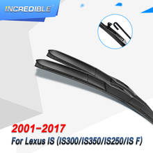 Palhetas de limpador híbridas para lexus is series is250/is300/is350/is f 2024 - compre barato