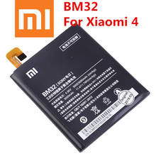 Bateria original de substituição para xiaomi mi 4 m4 mi4 bm32, bateria genuína de 3080mah 2024 - compre barato