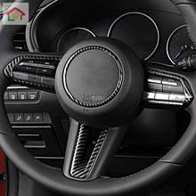 for Mazda 3 Cx-30 2019 2020 Carbon Fiber Steering Wheel Frame Cover Moulding Car Interior Accessories 2024 - buy cheap