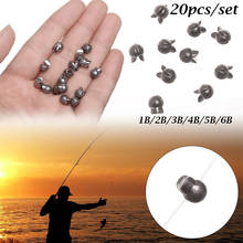 20Pcs/Set Round Split Shot Lead Weight Pesca Fishing Tackle Tool Accessories Lead Drop Fishing Sinker Kits Hook Connector 2024 - buy cheap