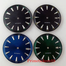 Fit NH35 NH36 Automatic Movement Sterile Men Watch Dial With Date Window Green Luminous Wristwatch Parts 2024 - buy cheap