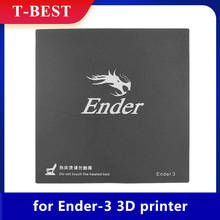 Creality 3D-impresora 3D, superficie de construcción, plataforma de cama de calor, hoja adhesiva, 9 pulgadas x 9 pulgadas para Ender-3 2024 - compra barato